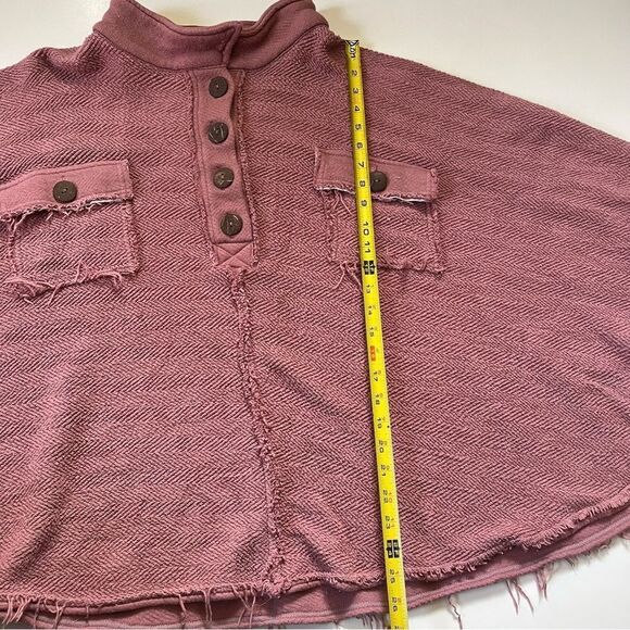 Free People PINK Rowan Pullover Medium Oversized!!! - Picture 6 of 14